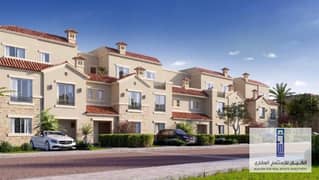 Deliver immediately at the entrance to the capital. . Townhouse Corner 337m for sale in installments in the capital, La Vista City New Capital 0