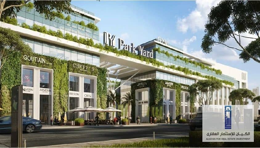 Comfortable installments over 10 years. . 29 sqm office for sale in 6th of October, Park Yard Mall 2