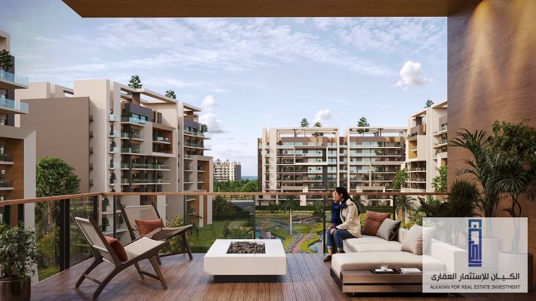 خصم 28%/على 10 سنين تقسيط. . شقة 165م للبيع فى العاصمة بـ كمبوند سيتى اوفال City Oval New Capital 15