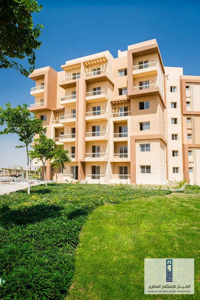 Apartment 140 m garden view with installments for 10 years in 6th of October River Residence Compound 5