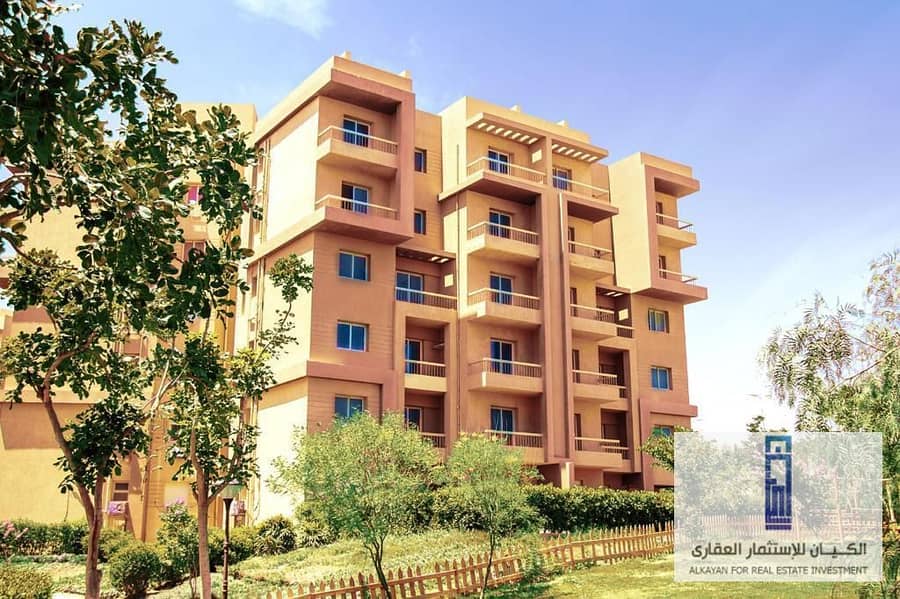 Apartment 140 m garden view with installments for 10 years in 6th of October River Residence Compound 6