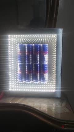 redbull neon mirror light