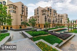 Receive immediately a fully finished apartment of 124 m, in installments over 12 years, in the first compound in downtown, in the Fustat Compound, dir 0