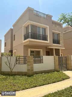 Three-floor villa for sale in the Taj City Compound, in front of the airport, next to Swan Lake Compound and Mirage City. 0