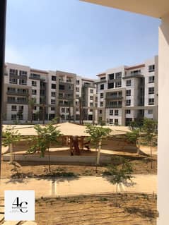 Duplex ground floor with garden in compound hyde park with installments ready to move open  view landscape  north direction