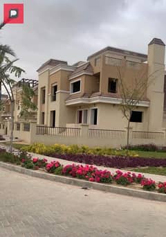 Villa for sale in Sarai Compound, Mostakbal City, New Cairo with a 43% discount, the lowest down payment and installments over 8 years without interes 0