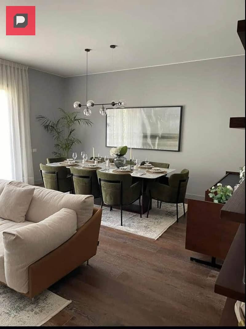 3 bedroom apartment ready to move for sale in Creek Town Compound in New Cairo, near the Fifth Settlement and the American University 2