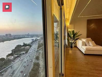 Apartment for sale on the Nile, before Al Salam Hospital, immediate receipt, with appliances and air conditioners, REV