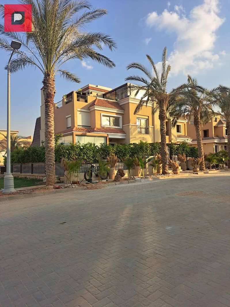 S villa for sale in Sarai Compound, your discount is greater than your down payment, with cash installments over 8 years, a villa with a clear sea cor 6