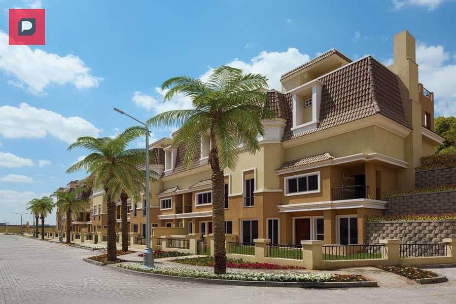 S villa for sale in Sarai Compound, your discount is greater than your down payment, with cash installments over 8 years, a villa with a clear sea cor 9