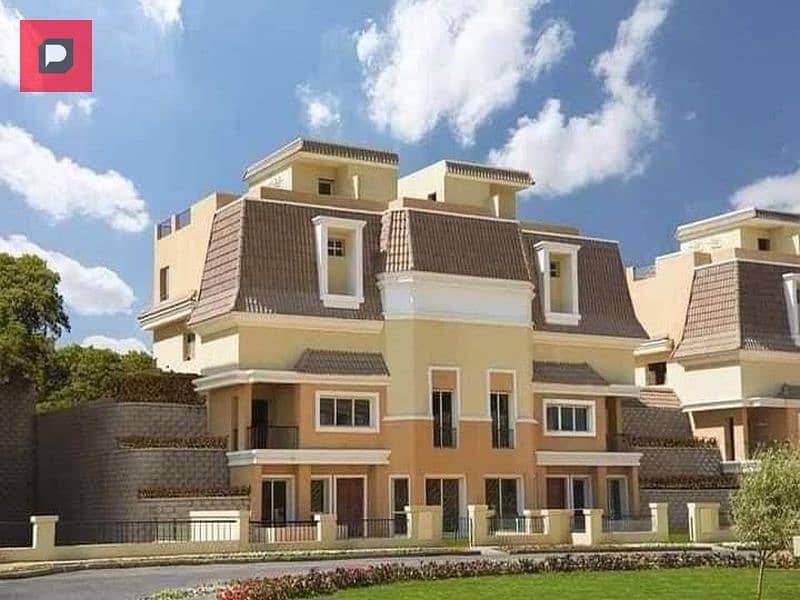 S villa for sale in Sarai Compound, your discount is greater than your down payment, with cash installments over 8 years, a villa with a clear sea cor 14