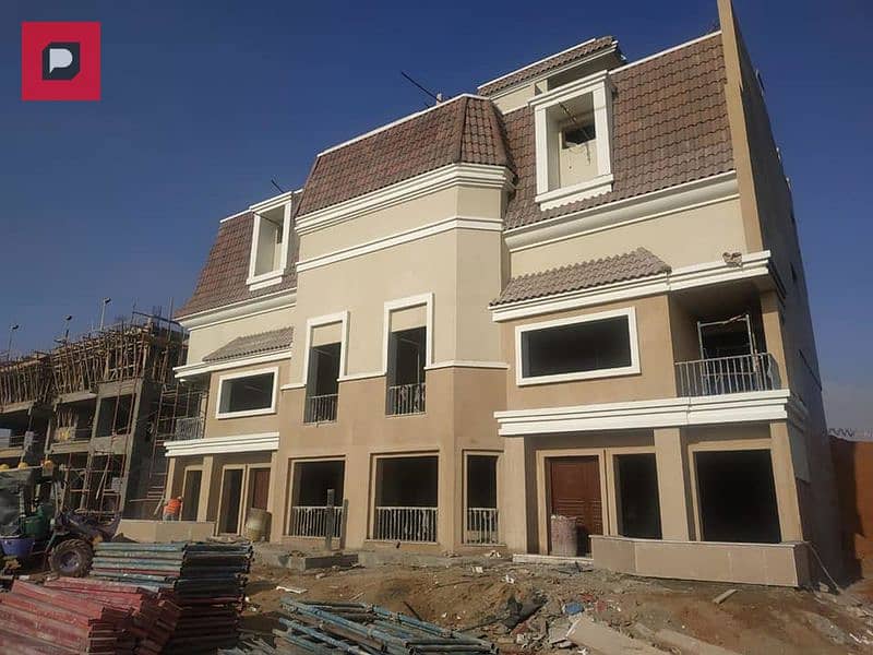 S villa for sale in Sarai Compound, your discount is greater than your down payment, with cash installments over 8 years, a villa with a clear sea cor 15