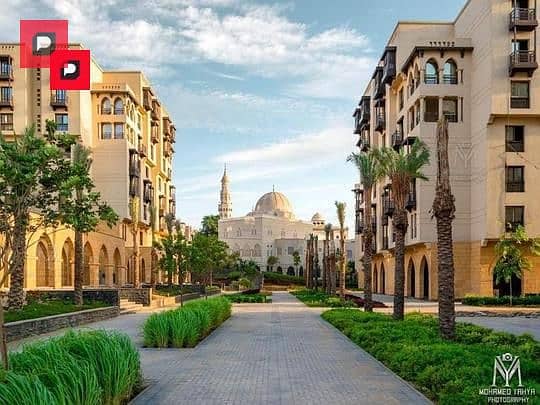 شقة استلام فوري للبيع في كومباوند ارابيسك الفسطاط في وسط البلدApartment for immediate delivery for sale in Arabesque Al-Fustat Compound in Downtown 6