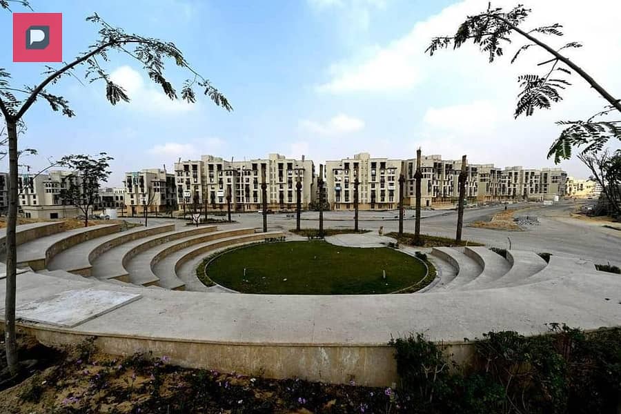 For sale, a two-bedroom apartment, immediate delivery, in Arabesque Al-Fustat Compound in Old Cairo, with installments up to 12 years from the Egyptia 4