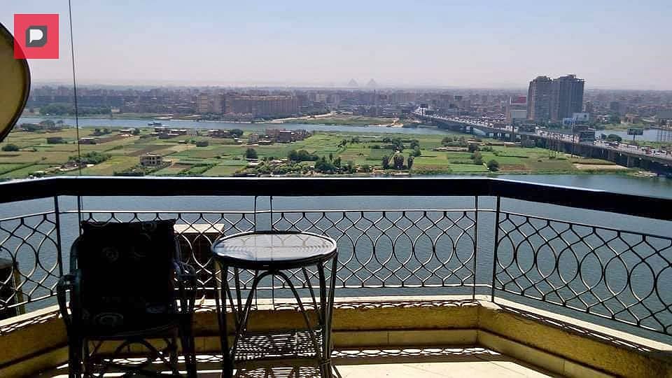 Apartment for sale on the Nile for 14 million, immediate receipt and installments over 5 years, including appliances and air conditioners 10