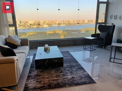 Immediate receipt of an apartment with a view directly on the Nile Maadi Reve Hotel fully finished and furnished with appliances air conditioning