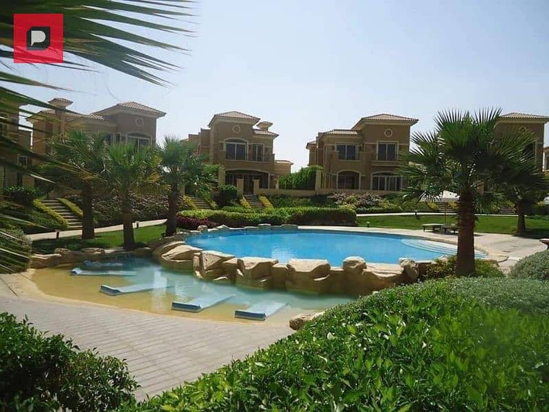 Villa for sale inside a compound of villas only between Palm Hills and Mountain View on Khatam Al Wusta inside Telal East Compound 8