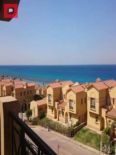 For sale, a ground floor chalet + garden direct sea view in La Vista Gardens Ain Sokhna Village, next to Sokhna Hills and minutes from Porto El Sokhna 0