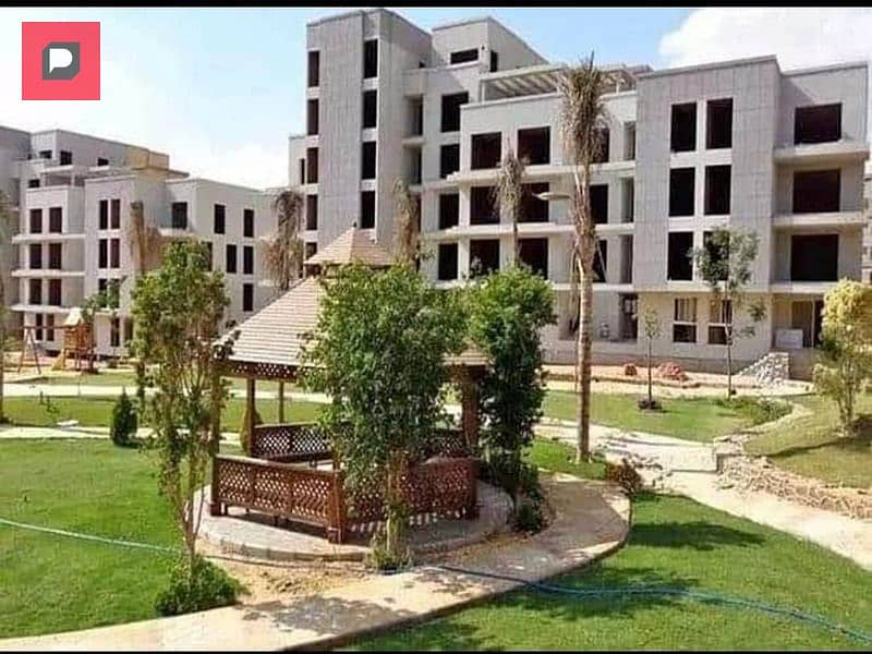 Apartment for sale in Creek Town, first settlement, next to Saada Compound, minutes from the American University, Heliopolis, and Nasr City, immediate 0