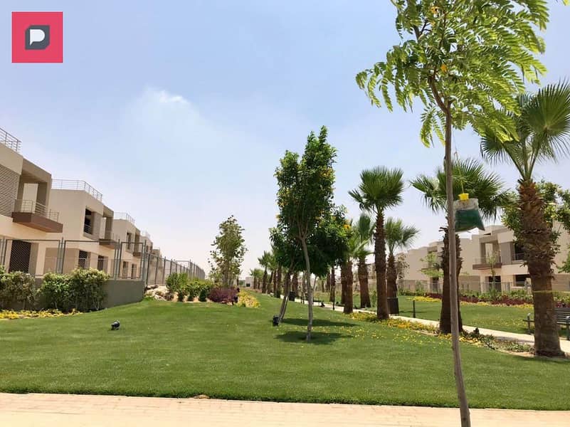 The last villa with a distinctive area for sale in The Crown Palm Hills October compound, in installments over 8 years 4