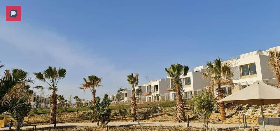 The last villa with a distinctive area for sale in The Crown Palm Hills October compound, in installments over 8 years 12