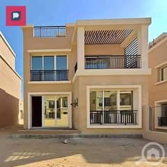 Villa for sale in a compound in Taj City next to Taj Sultan, behind Mirage City Close to Nasr City and Heliopolis  Open View on Green Area