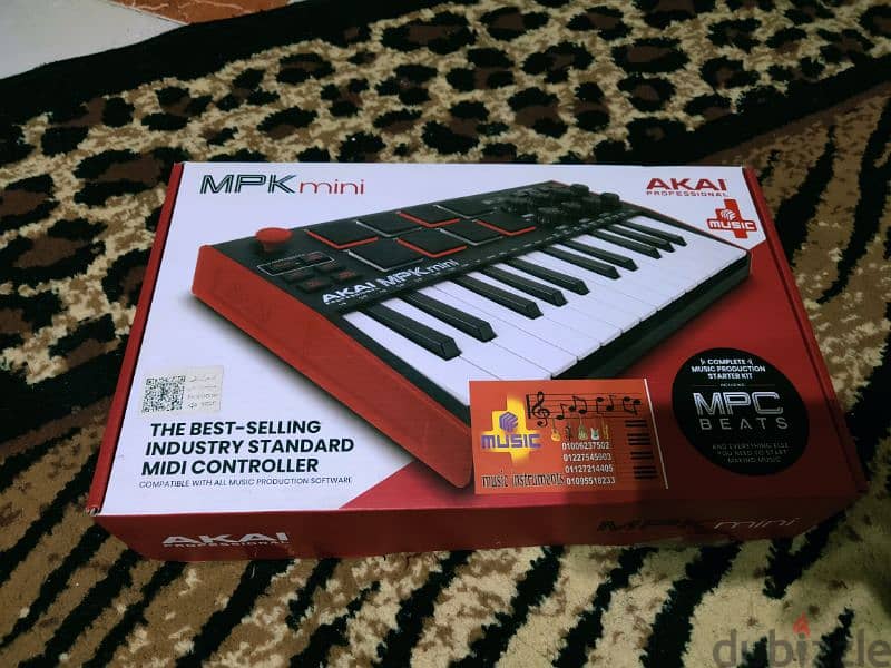 AKAI Professional MPK Mini MK3 - 25 Key USB MIDI   ميدي كيبورد اورج 0