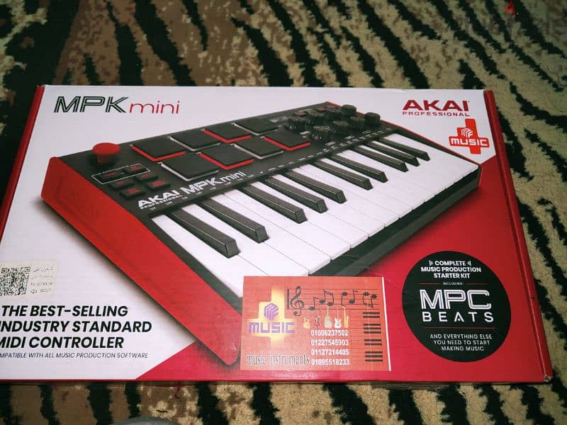 AKAI Professional MPK Mini MK3 - 25 Key USB MIDI   ميدي كيبورد اورج 4