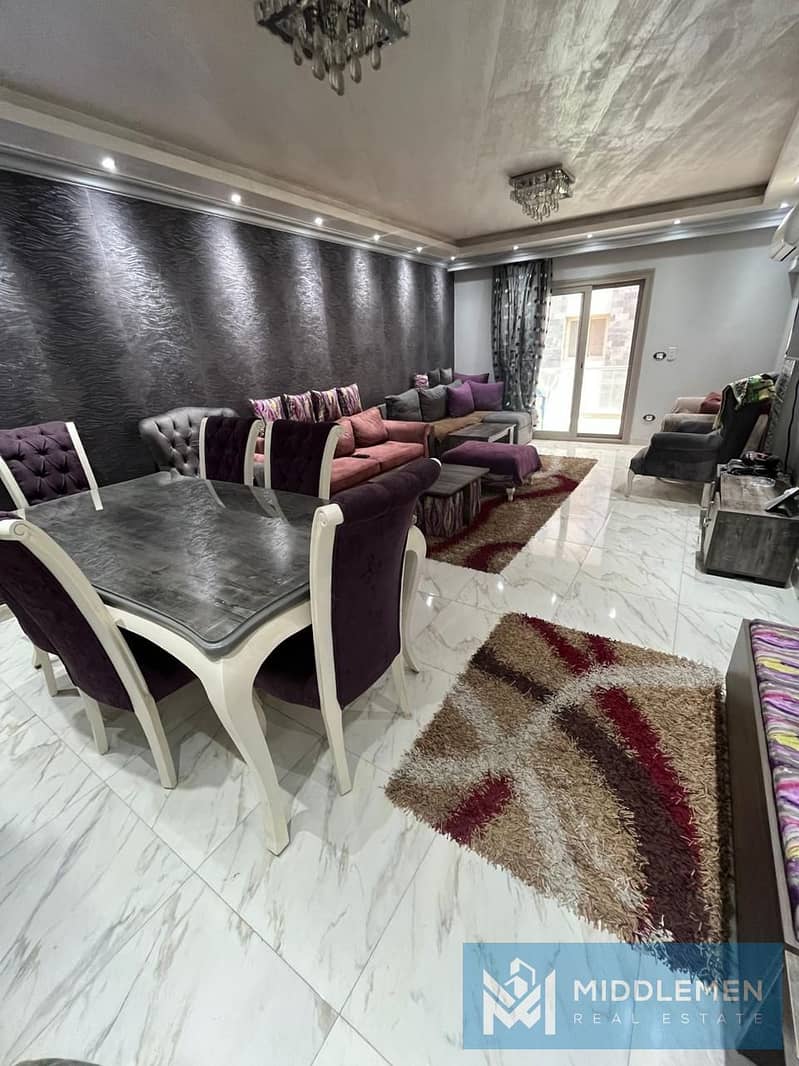 apartment 119m fully finished with kitchen ready to move galleria moon valley new cairo 0