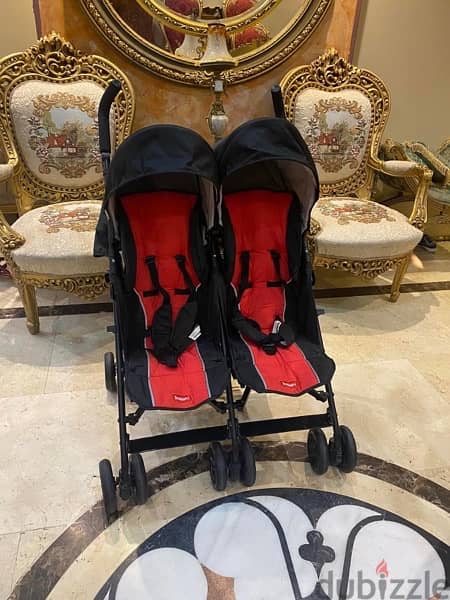 stroller juniors twins original حاله الجديد 3