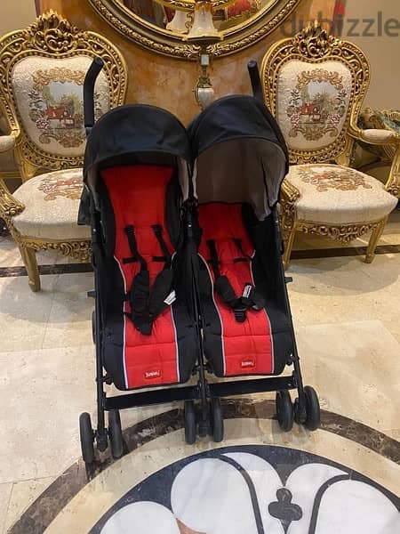 stroller juniors twins original حاله الجديد 4