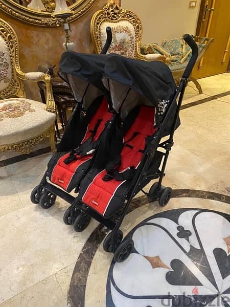 stroller juniors twins original حاله الجديد 7