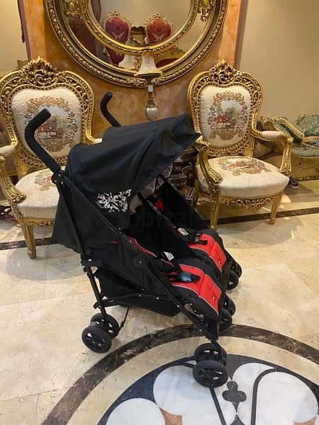 stroller juniors twins original حاله الجديد 8