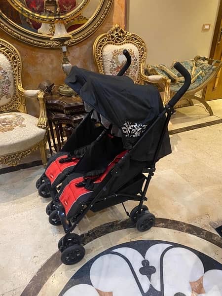 stroller juniors twins original حاله الجديد 11