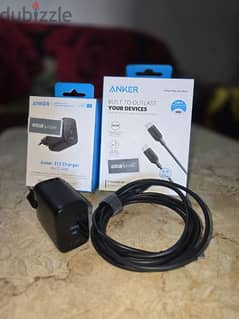 Anker 45w Charger + Anker powerline 3 5A 100W 1.8m 0