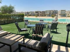 9 years installments with 1,150,000 down payment chalet 2bedrooms for sale in azha north coast ras elhikma  , finished+acs + kitchen- sea& lagoon view