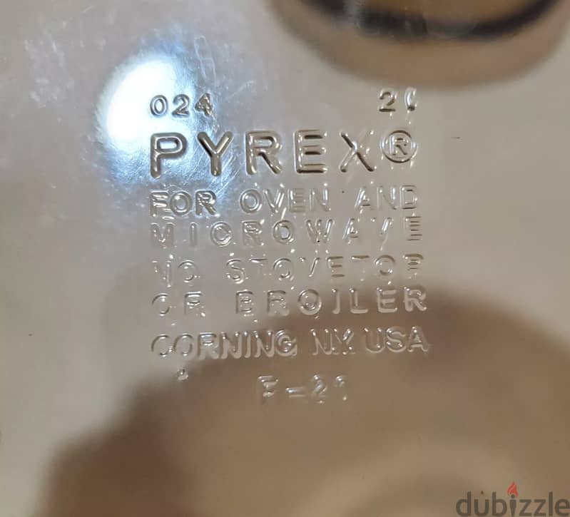 صناعة أمريكية : حلة بالغطاء 3 كيلو Pyrex الأصلية الوحيدة لجميع الأفران 3