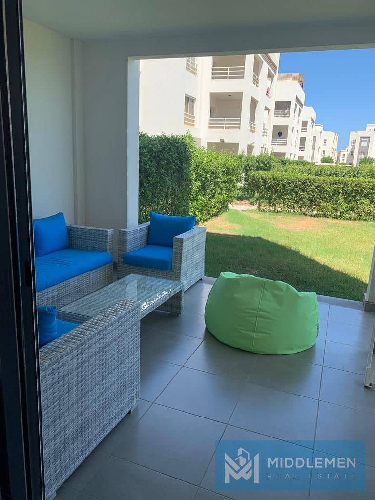 chalet 145 m with  garden 180 m pool view under market price prime location Amwaj north coast 6