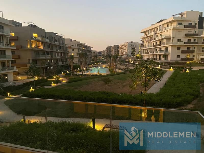 apartment for rent  160m fully finished with acs overlooking at main landscape , villette sodic new cairo 1