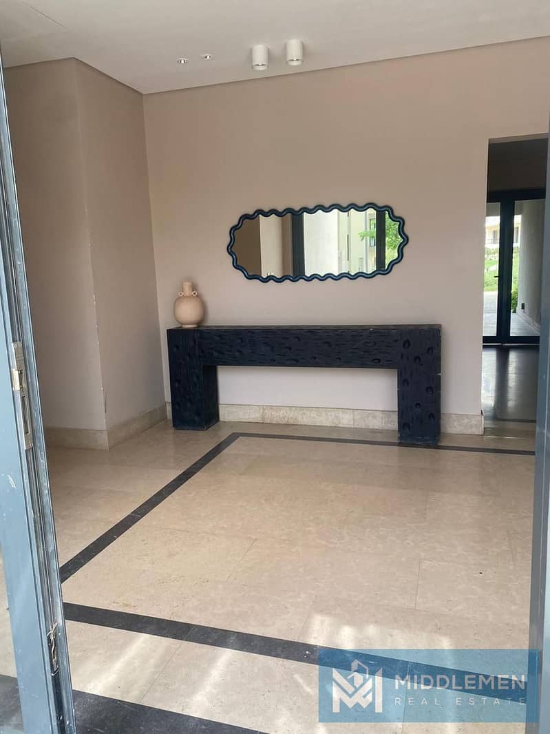 apartment for rent  160m fully finished with acs overlooking at main landscape , villette sodic new cairo 2