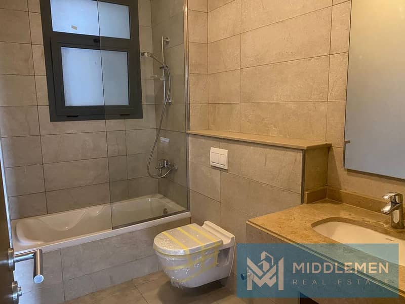 apartment for rent  160m fully finished with acs overlooking at main landscape , villette sodic new cairo 11