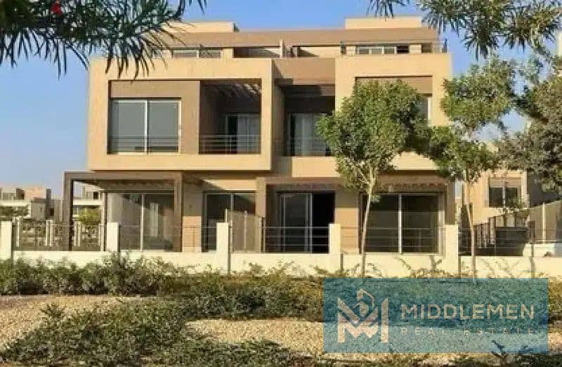 twin house 384 m garden 314m delivered prime location palm hills new cairo 7