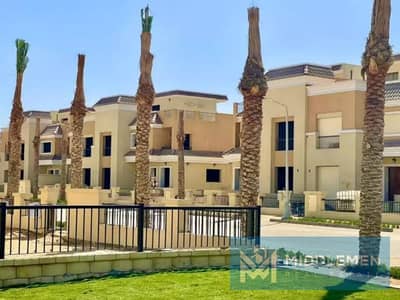 town house corner 174vm garden 196 m prime location delivered Sarai mostkbal city