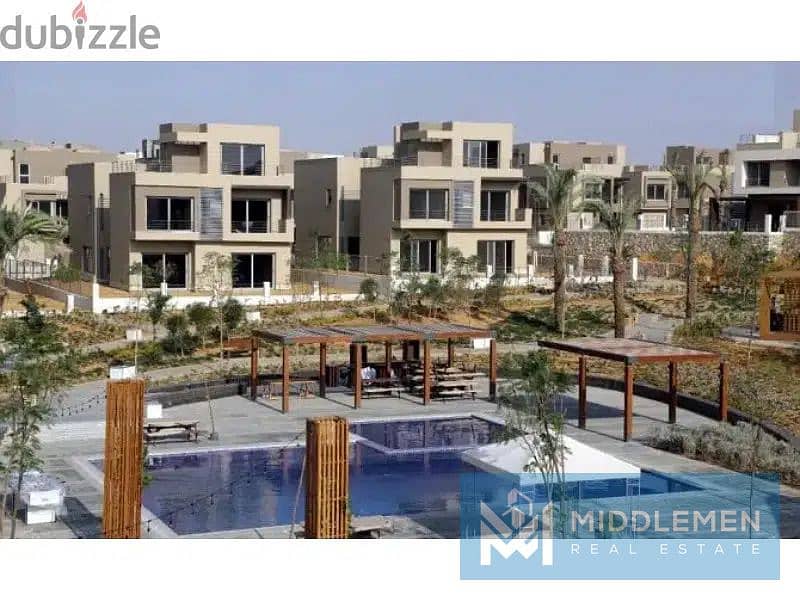 apartment 134m very prime location direct on lagoon fully finished palm hills new cairo cleo 8