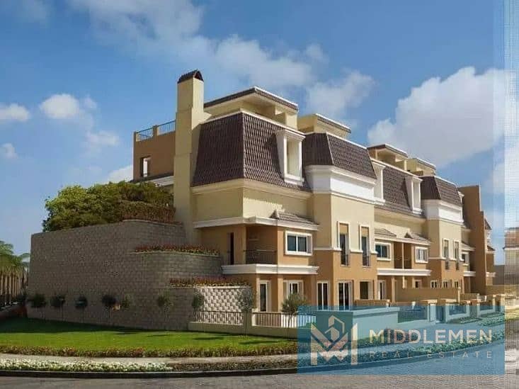 villa  175 m garden  57 m  prime  location under market price installment till 2029   sarai  mostakbal city 3