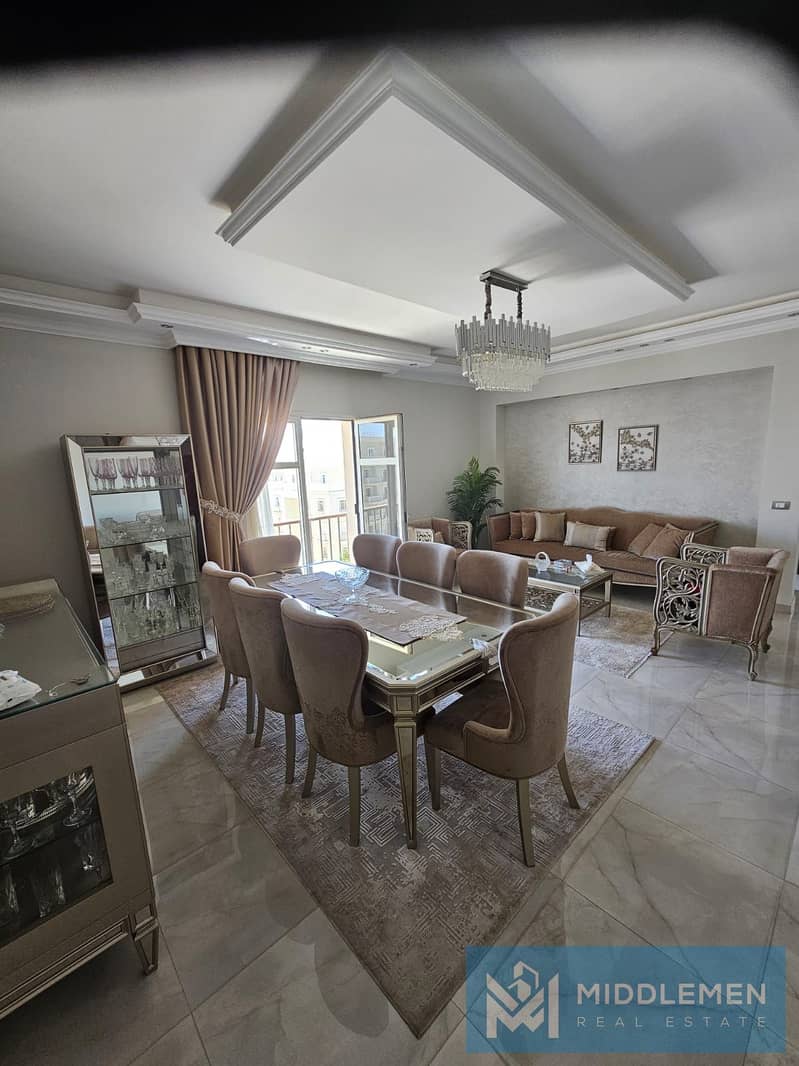 apartment 153 m  fully finished with acs and furnished prime location hyde park new cairo 4