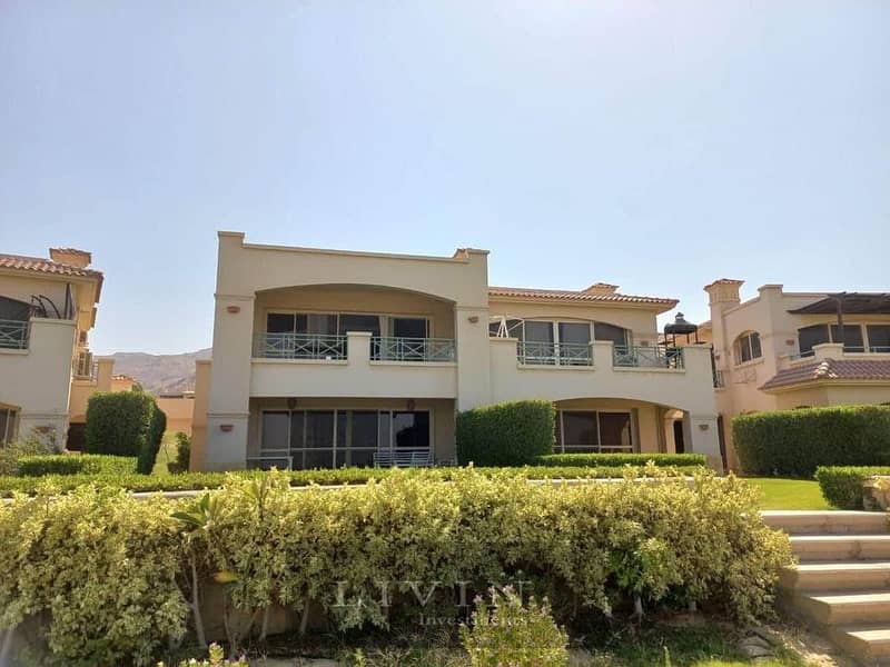 First floor chalet with 3 rooms for sale, Ready to move , Sea view , fully finished, in La Vista Gardens, Ain Sokhna 1