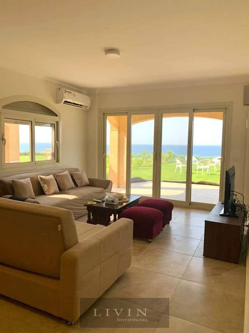 شاليه للبيع 150م استلام فوري متشطب بالكامل sea view في لافيستا جاردنز العين السخنه chalet ready to move in lavista gardens 2