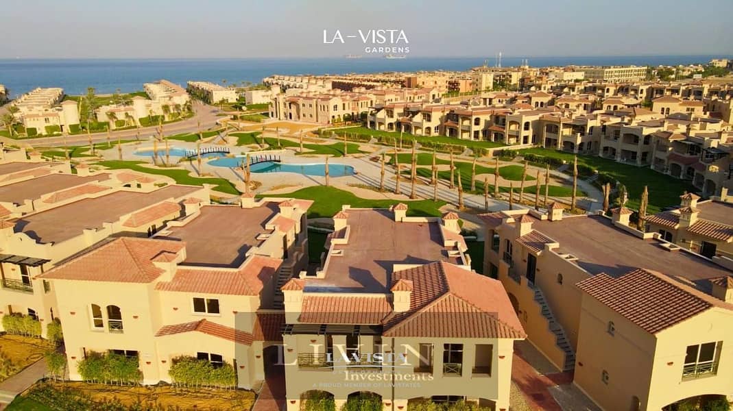 شاليه للبيع 150م استلام فوري متشطب بالكامل sea view في لافيستا جاردنز العين السخنه chalet ready to move in lavista gardens 8