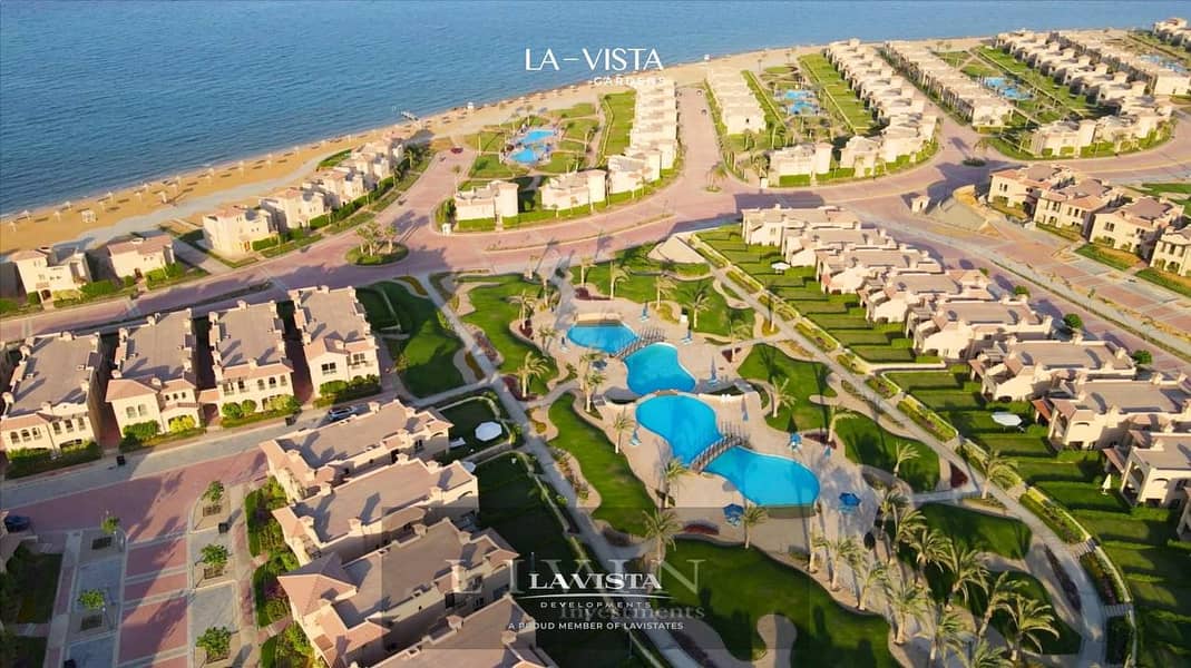 شاليه للبيع 150م استلام فوري متشطب بالكامل sea view في لافيستا جاردنز العين السخنه chalet ready to move in lavista gardens 9